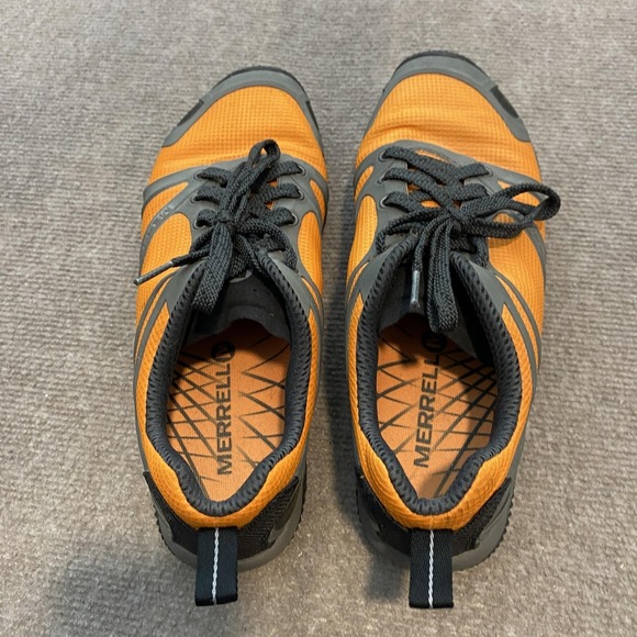 Merrell Shoes Mens Size 9 Orange Mesh Trail Running Low Sneakers J40997 - Picture 6 of 8